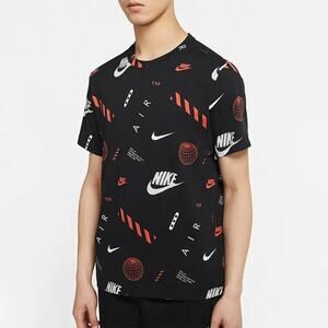 The Nike tee floating logo 90s rare edition graphic tee XL swoosh black *flaw*